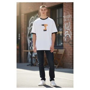 Supreme White T-Shirt with Red Tag